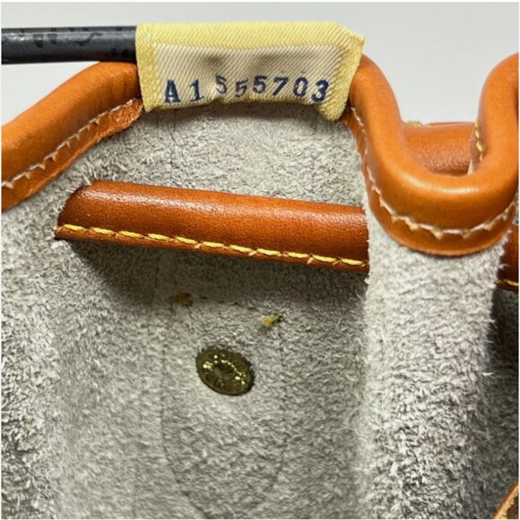 Vintage Dooney and Bourke Women's Cream All-Weather Leather Top Handle Bag Purse - Picture 11 of 15